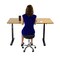 Uncaged Ergonomics Wobble Stool Air Rolling Balance Ball Office Stool Active Sitting WSA-B - alternate 7